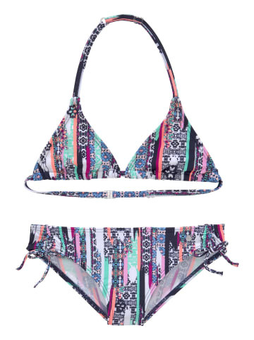 Triangel-Bikini in marine-bedruckt