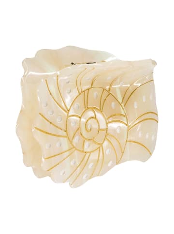 Haarklammer Seashell Beige