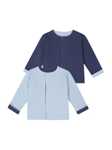 Strickjacke Nowra - Reversible in Blue Fog