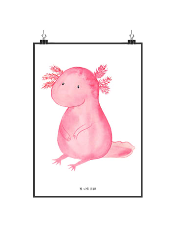 Print Axolotl Niedlich ohne Spruch in Weiß