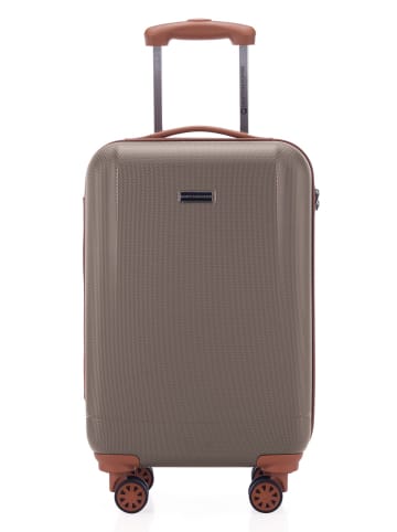 Wannsee - Handgepäck Hartschalen-Koffer Kabinenkoffer TSA, 37 L in Champagner