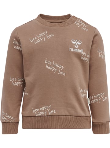 Druckknopf Sweatshirt Hmldarcy Kinder in BEAVER FUR