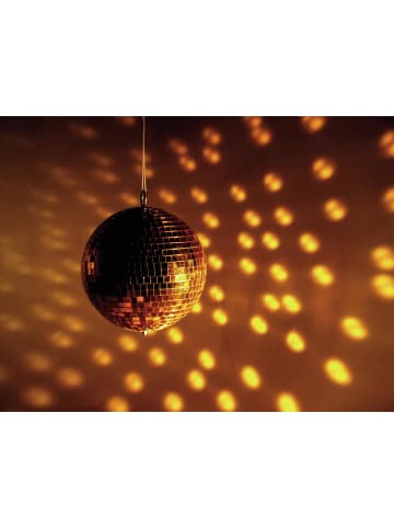 Spiegelkugel Mirrorball Discokugel D: 15cm in gold
