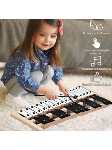 Xylophon 27 Noten Glockenspiel in Schwarz