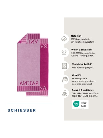 Frottier-Saunatuch Rom in Fuchsia
