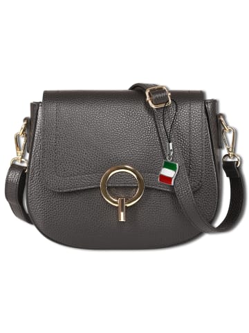 Florence Umhängetasche Leder schwarz ca. 23cm