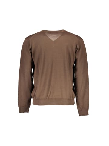 Braun Wolle Herren Pullover