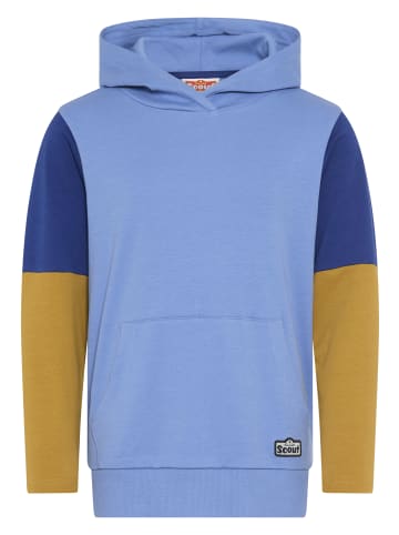 Kapuzenshirt in blau/beige