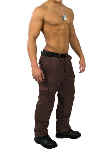 Herren Outdoorhose Trooper in Braun