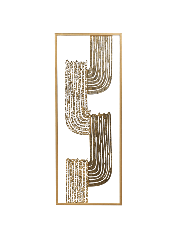 Wandobjekt THULIUM in Gold - (W) 29 x (H) 75 x (L) 1 cm Vertikal