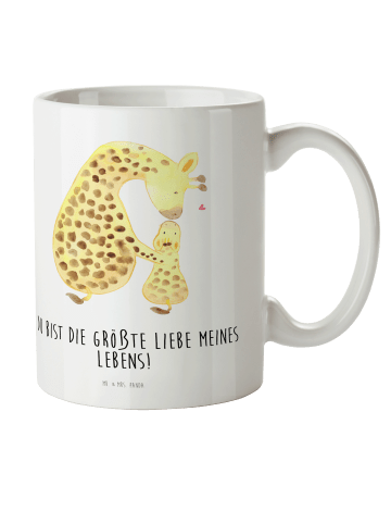 Kaffeetasse Giraffe Kind mit Spruch in Weiß