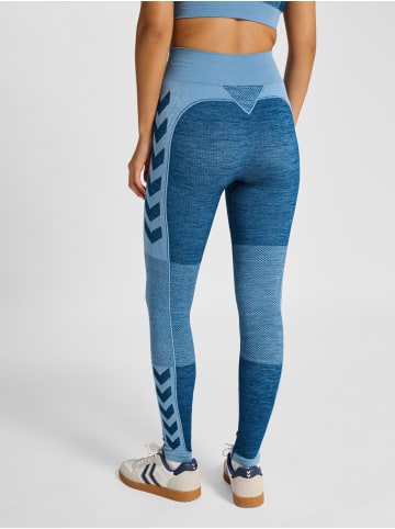 Leggings Hmlclea Multisport Damen in NAVY PEONY/FADED DENIM