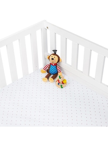 Spannbetttuch für Beistellbett & Wiege in pink,white