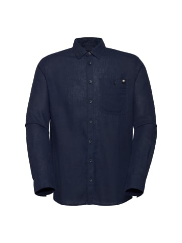 Langarmhemd in Navy