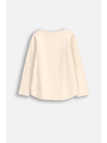 Langarm-T-Shirt in ecru