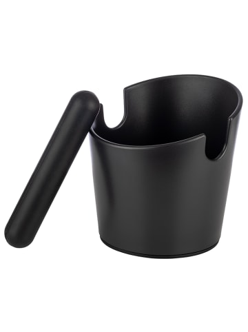 Abklopfbehälter für Kaffeesatz in Schwarz, Maße: 12x12x12,5 cm