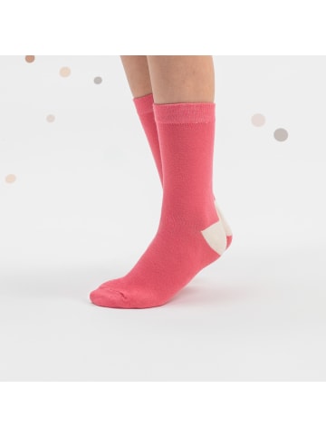 10er Pack Bunte Socken Estilo in Grau-Pink