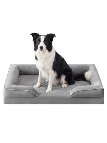 Hundebett Blomfy in Hellgrau - (B)104 x (H)17 x (T)69 cm