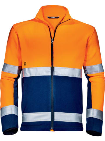 Fleecejacke/Fleecepullover in Orange