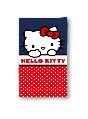 Hello Kitty Badehandtuch Strandtuch 70x140 cm aus Baumwolle in Rot