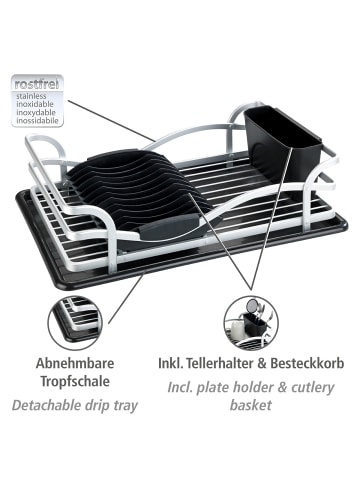 Geschirrabtropfer Alu in Silber matt