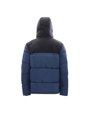 Herren Wattierte Steppjacke in Dunkelblaugrün Schwarz