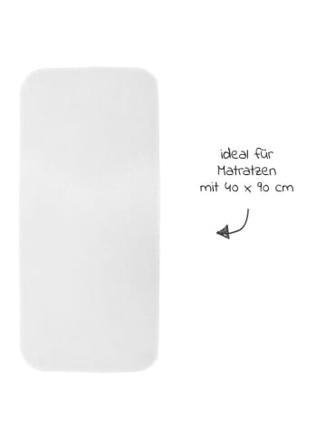 Spannbetttuch 3er Pack für kleine in weiss