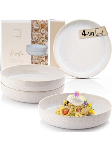 PASTASCHALEN KORFU - 4 teilig aus Steingut