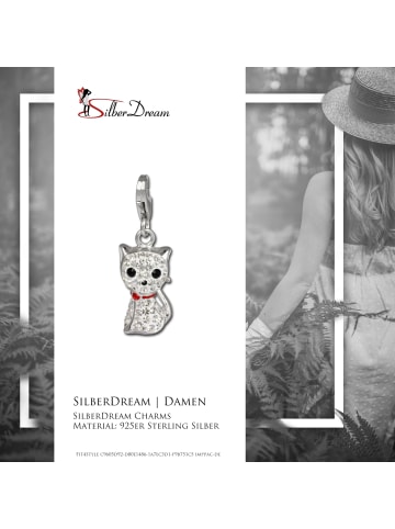 Anhänger Silber 925 Sterling Silber Katze Charmsanhänger