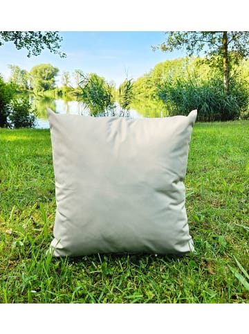 Outdoor Dekokissen 45x45cm inkl. XXL Füllung in Hellgrau