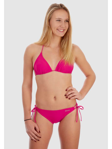 Bikini BECO-Basic Side Tie Triangle Bikini in berry-fuchsia