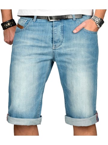 A. Salvarini Filippo Herren Shorts kurze Hosen in Hellblau