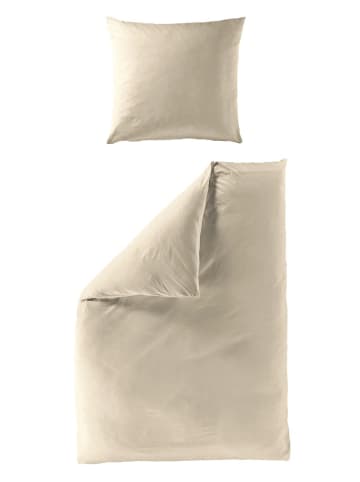 Mako Satin Bettwäsche Einfarbig in Silber