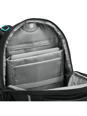 Schulrucksack BYTE "Laser Lights" in Schwarz/Blau