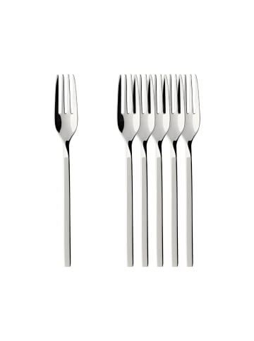 6er Set Kuchengabel NewWave in Edelstahl 15,5 cm