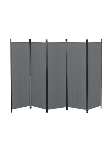 Raumteiler Huesca - 5-teilig in Grau (H)171cm (B)250cm