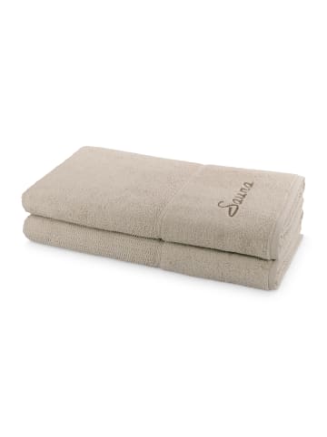 Sauna Set Pearl 2-TLG in cashmere