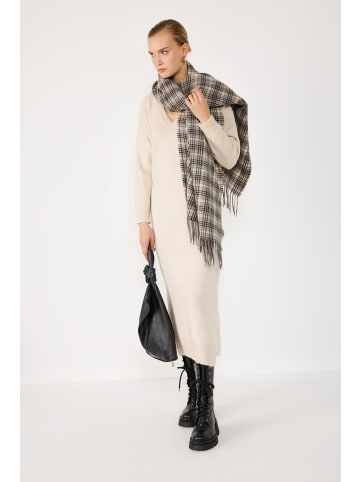 Kleid in Steinfarbe