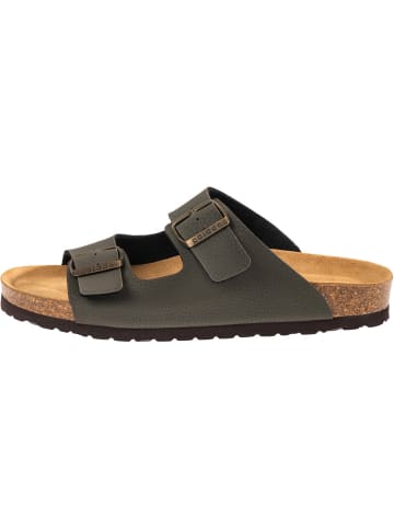 Pantoletten Korfu Herren in Olive Pebble
