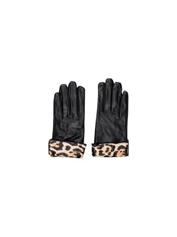 Schwarz Leder Handschuhe