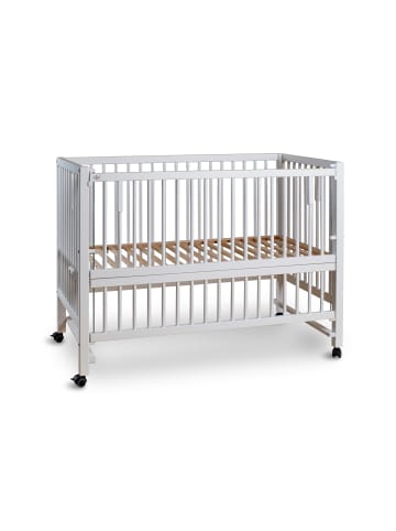 tiSsi® XXL Anstell- / Beistellbett  HAJO Buche WEISS  124x64 cm