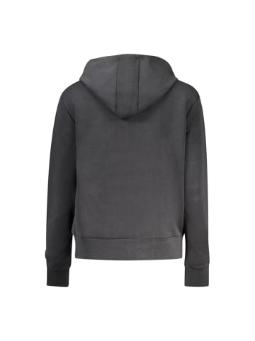 Schwarz Damen Hoodie aus Polyester