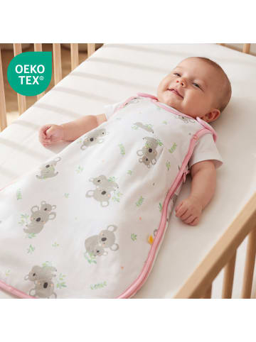 Babyschlafsack, 2.5 TOG in Rosa-Weiß