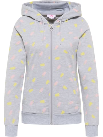 Damen Sweatjacke in Hellgrau Eis