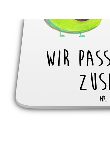 Gläseruntersetzer Avocado Toast mit Spruch in Weiß