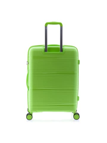 0800 4 Rollen Trolley 65 cm mit Dehnfalte green