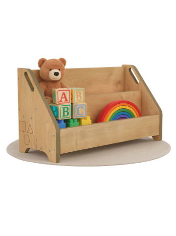 Bücherbox DOOWY Bücherregal 2 Fächer 61 x 24 x 34 cm in Braun