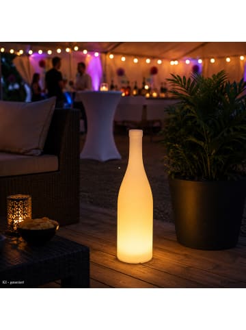 LED Flasche Leuchtflasche 58cm warmweiß outdoor indoor Leuchtobjekt