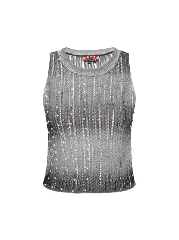 Women Vest in black white