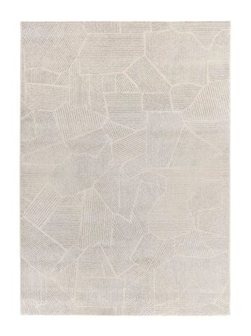 Kurzflor-Teppich PORTO in beige / grau